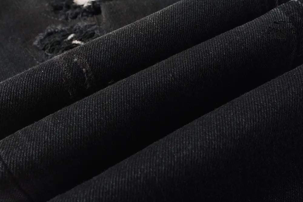 Calça Jeans Ksubi Preta Rasgos Brancos