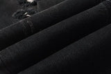 Calça Jeans Ksubi Preta Rasgos Brancos