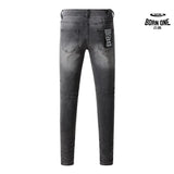 Calça Jeans Ksubi Cinza Patches no Joelho