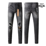 Calça Jeans Ksubi Cinza Patches no Joelho