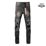 Calça Jeans Ksubi Cinza Patches no Joelho