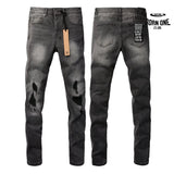 Calça Jeans Ksubi Cinza Patches no Joelho