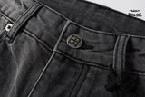 Calça Jeans Ksubi Cinza Patches no Joelho