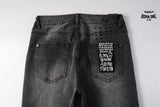 Calça Jeans Ksubi Cinza Patches no Joelho