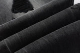 Calça Jeans Ksubi Cinza Patches no Joelho