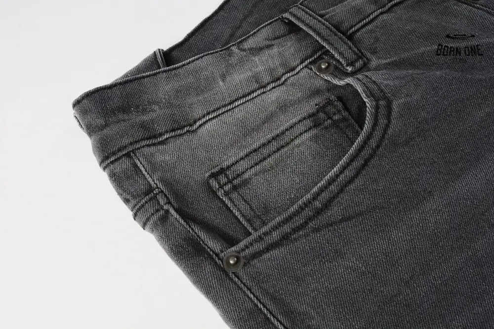 Calça Jeans Ksubi Cinza Patches no Joelho