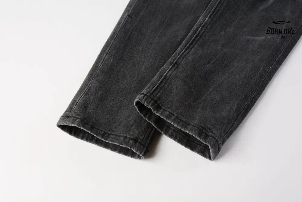 Calça Jeans Ksubi Cinza Patches no Joelho