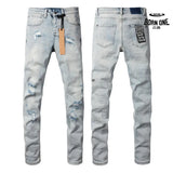Calça Jeans Ksubi Azul Claro Destroyed