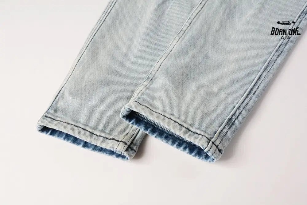 Calça Jeans Ksubi Azul Claro Destroyed