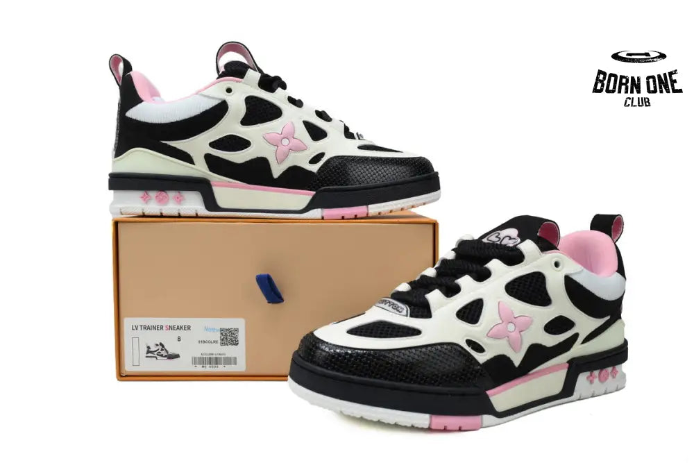 Louis Vuitton LV Skate Sneaker Black Pink 1ADE1H