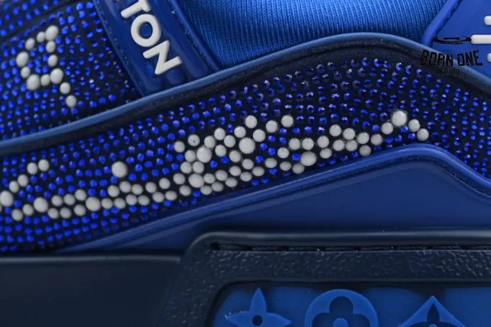 Louis Vuitton Trainer Maxi Blue Swarovksi Crystals