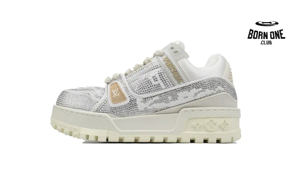 Louis Vuitton Trainer Maxi White Swarovksi Crystals