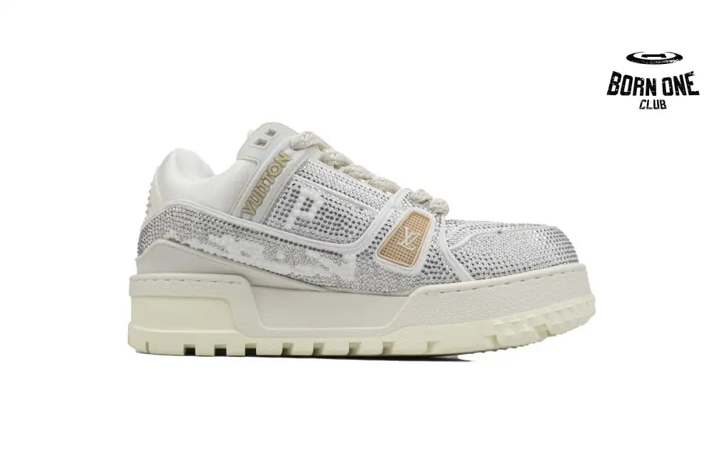 Louis Vuitton Trainer Maxi White Swarovksi Crystals