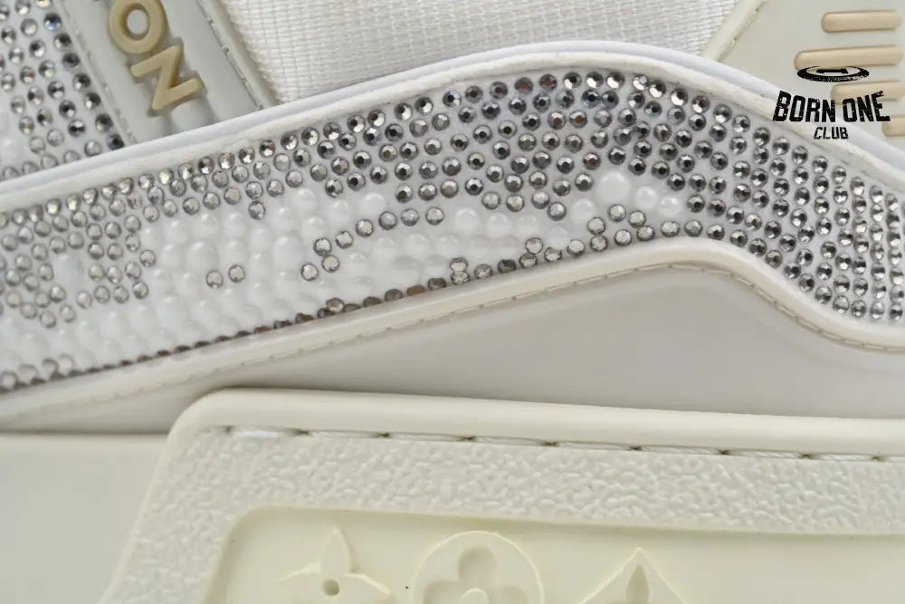 Louis Vuitton Trainer Maxi White Swarovksi Crystals