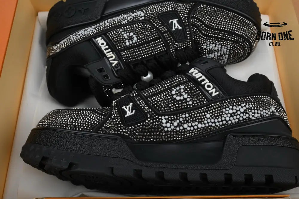 Louis Vuitton Trainer Maxi Black Swarovksi Crystals