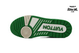 Louis Vuitton Trainer Green Monogram Textile