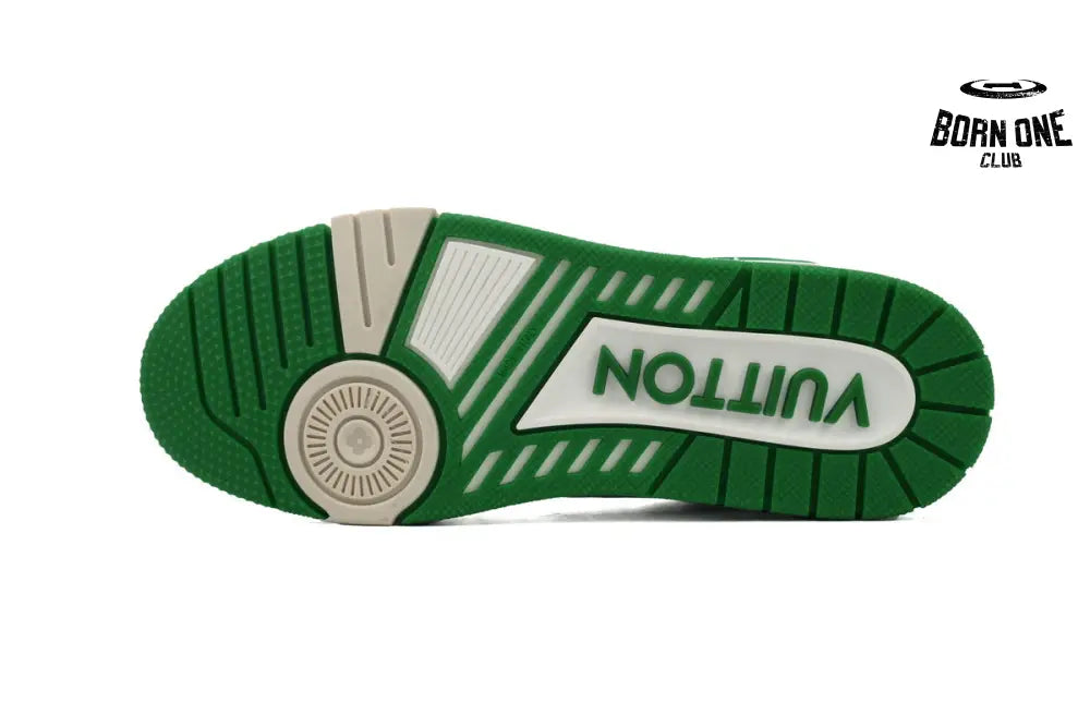 Louis Vuitton Trainer Green Monogram Textile