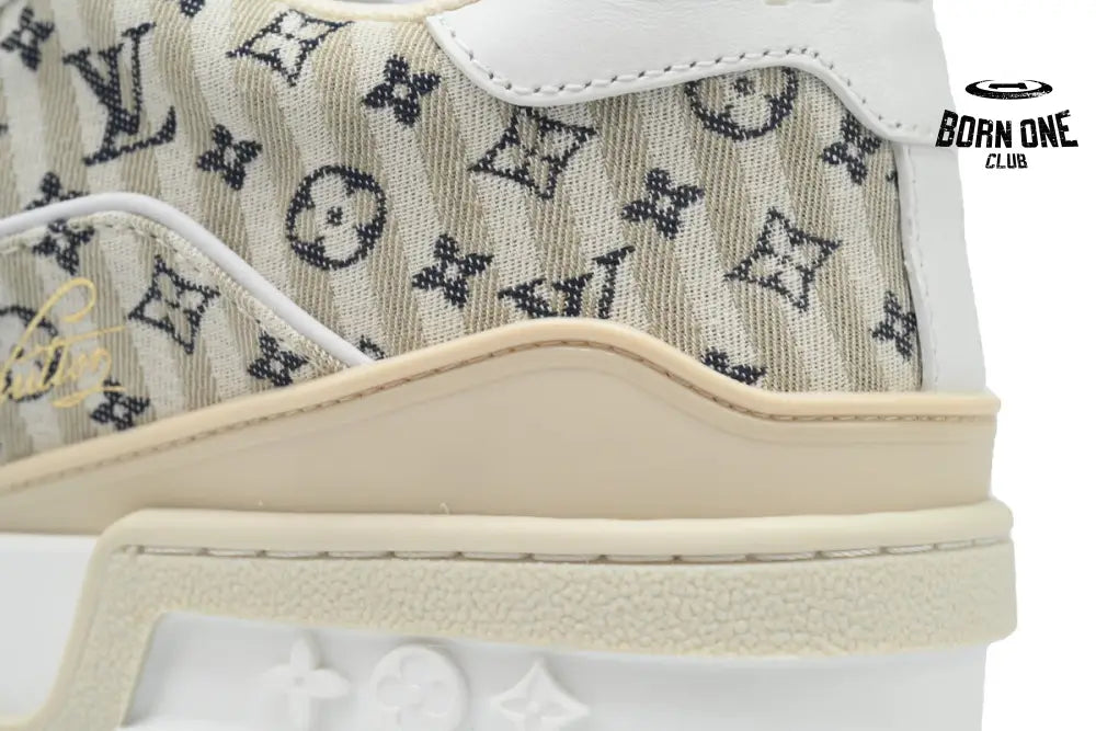 Louis Vuitton Trainer White Monogram Textile