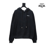Off-White White Arrow Embroidery Moletom Black