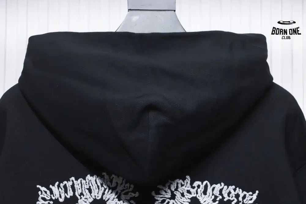 Off-White White Arrow Embroidery Moletom Black