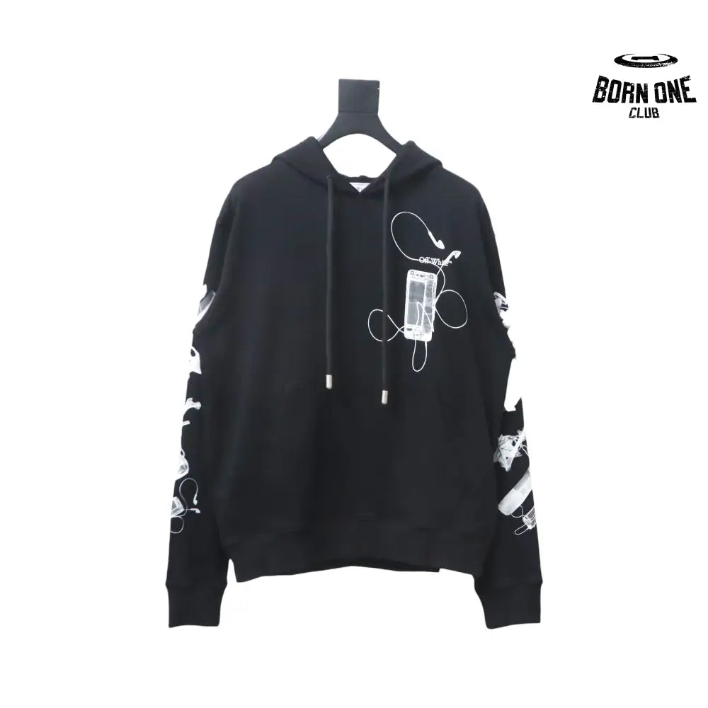 Off-White Scan Arr Moletom Met Logo Backprint