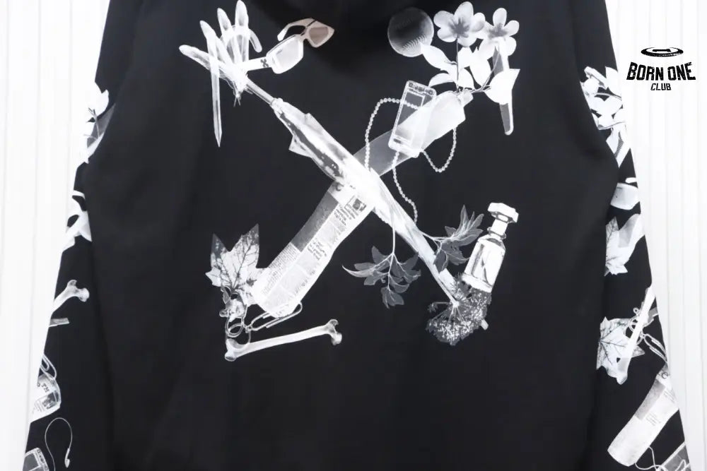 Off-White Scan Arr Moletom Met Logo Backprint