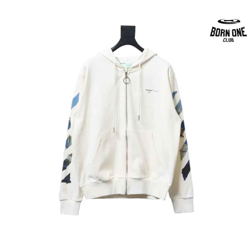 Off-White Pascal Arrow Moletom Zíper White