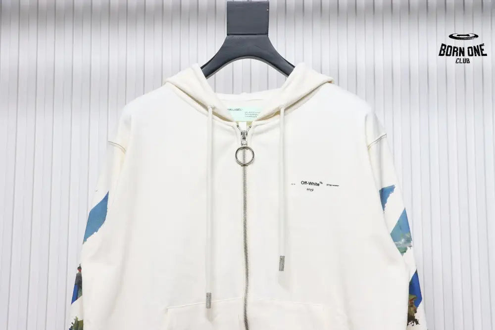 Off-White Pascal Arrow Moletom Zíper White