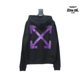 Off-White Caravaggio Moletom Black Purple