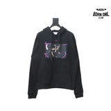 Off-White Caravaggio Moletom Black Purple
