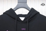 Off-White Caravaggio Moletom Black Purple