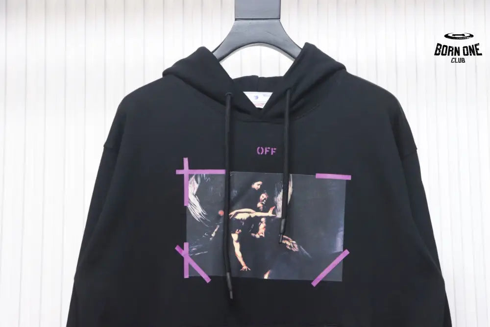 Off-White Caravaggio Moletom Black Purple