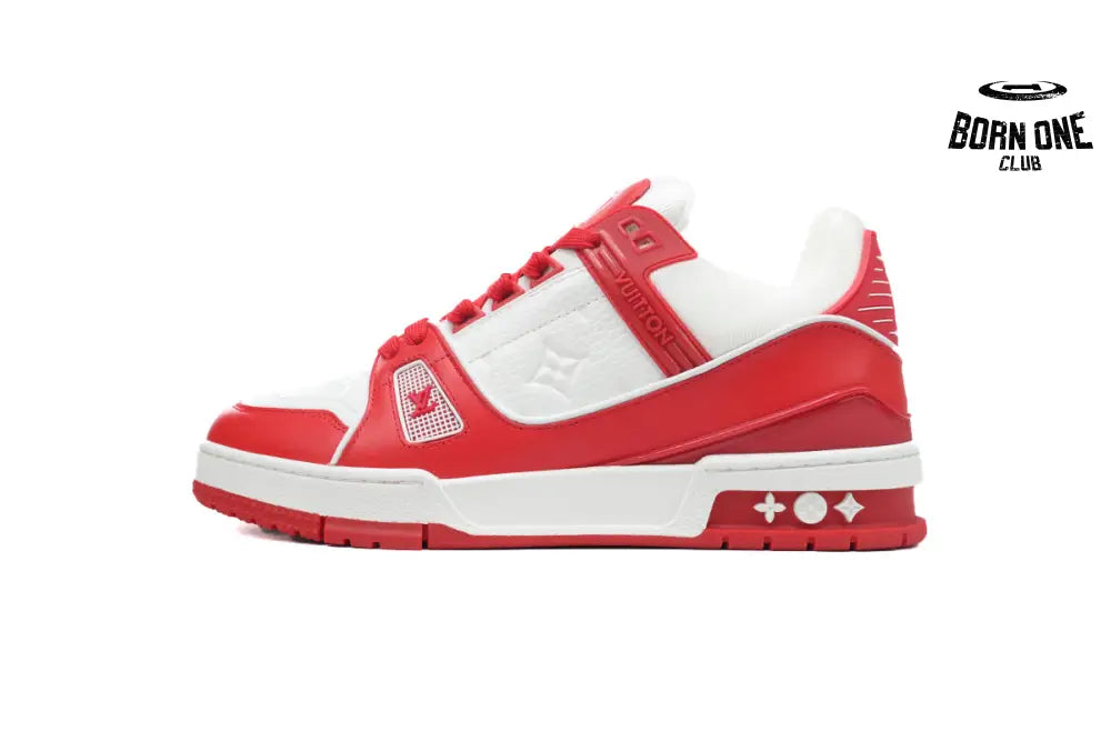 Louis Vuitton Trainer White Orange