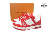 Louis Vuitton Trainer White Orange