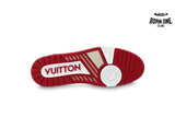 Louis Vuitton Trainer Leather White Red 1ABFBI