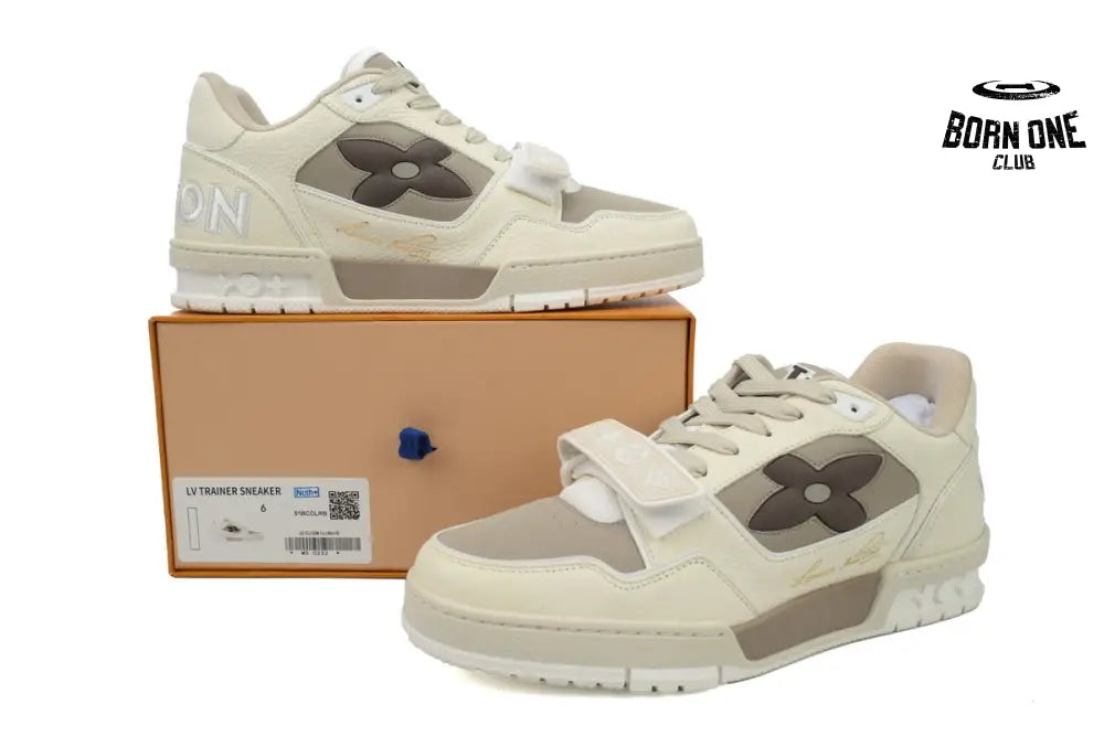 Louis Vuitton Trainer Monogram Flower Beige