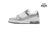 Louis Vuitton Trainer Grey White Swarovski