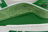Louis Vuitton Trainer Green White Swarovski