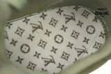 Louis Vuitton Trainer Green Rivets