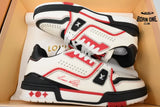 Louis Vuitton Trainer Sneaker White Red Black 1AD7JR