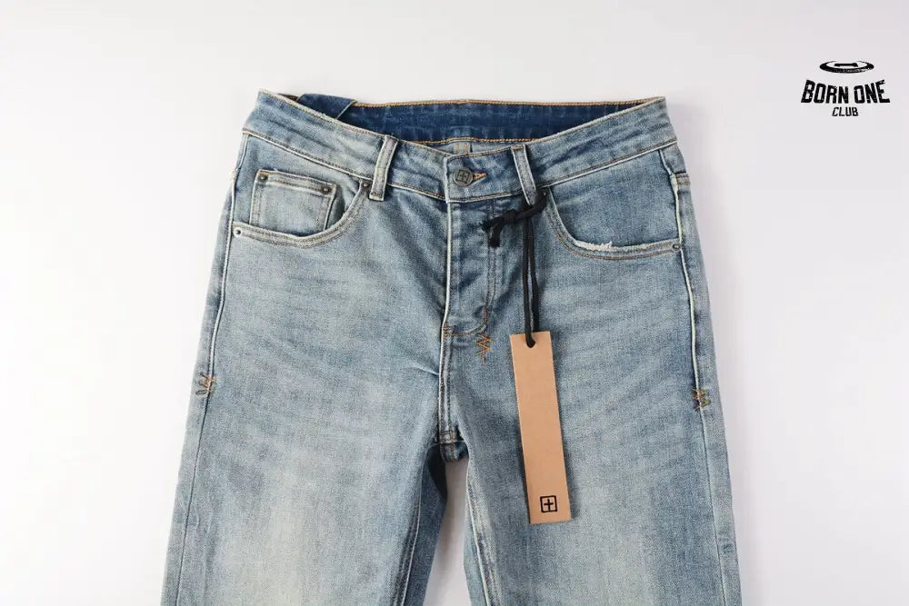 Calça Jeans Ksubi Azul Médio Lavada