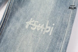 Calça Jeans Ksubi Azul Médio Lavada