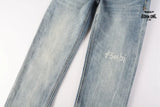 Calça Jeans Ksubi Azul Médio Lavada