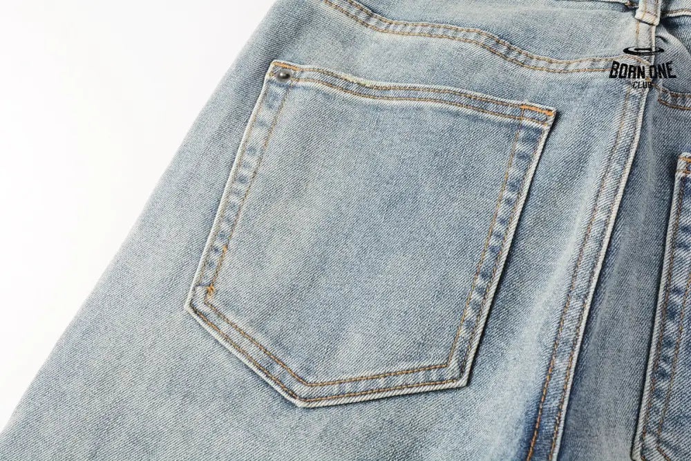 Calça Jeans Ksubi Azul Médio Lavada