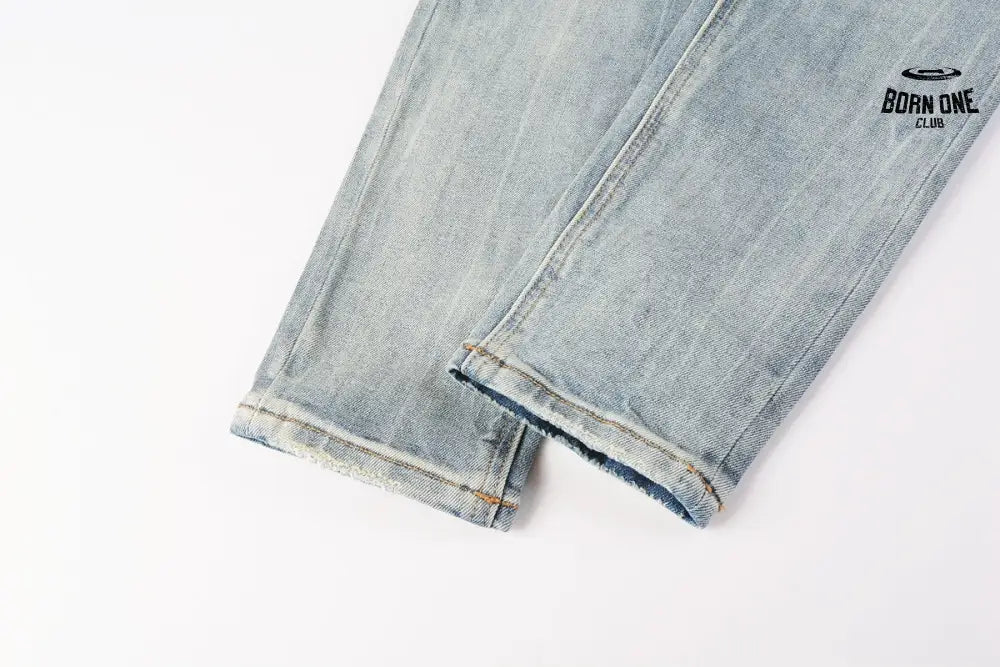 Calça Jeans Ksubi Azul Médio Lavada