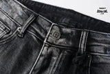 Calça Jeans Ksubi Cinza Lavada Patches