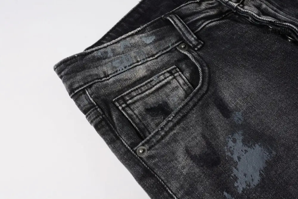 Calça Jeans Ksubi Cinza Lavada Patches