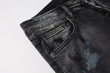 Calça Jeans Ksubi Cinza Lavada Patches
