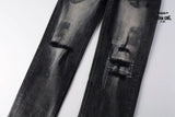 Calça Jeans Ksubi Cinza Lavada Patches