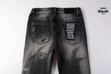 Calça Jeans Ksubi Cinza Lavada Patches